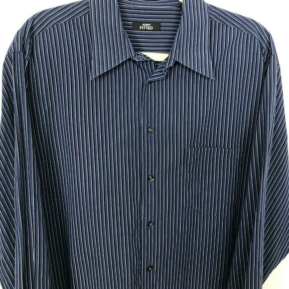 ALFANI Striped Dress Shirt - Picture 1 of 6